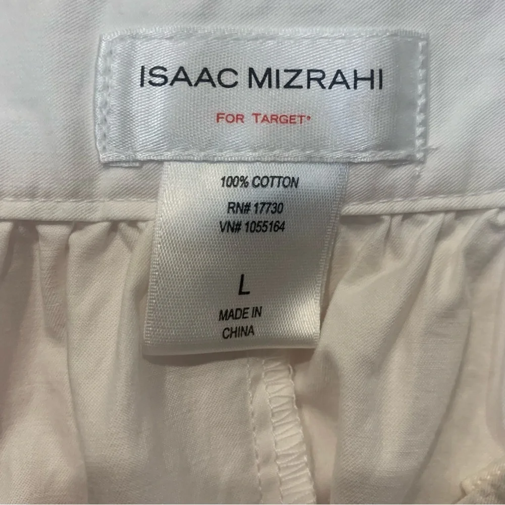 Isaac Mizrahi for Target white floral midi skirt white pink large